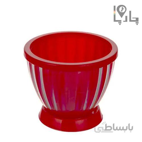 گلدان پلاستیکی دوجداره طرح شیشه ای بیتا سایز متوسط