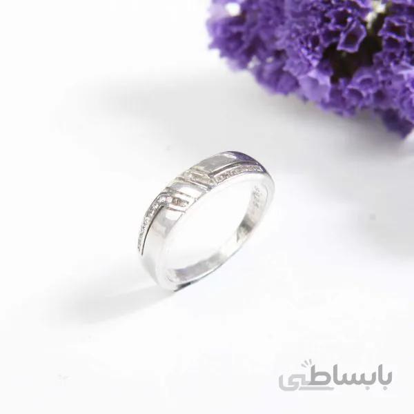 انگشتر حلقه نقره مردانه کد 4958
