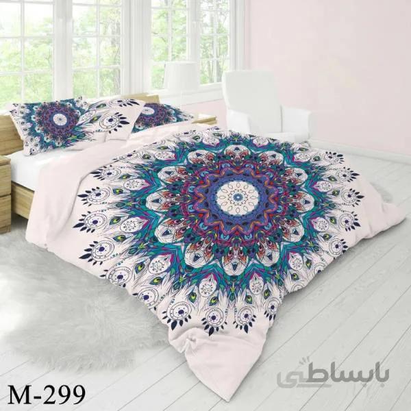 روتختی سه بعدی ساتن ابریشم ترک طرح کلاسیک - کد M 299