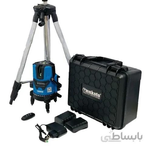 تراز لیزری 360 درجه ماکوتا، نقطه زن، همراه سه پایه بلند مدل Makota-5line ا Makota Laser Level Model Makota-5Line