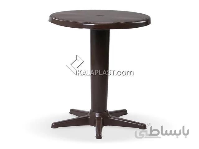 میز 2 نفره گرد پلاستیکی تک پایه کد 202