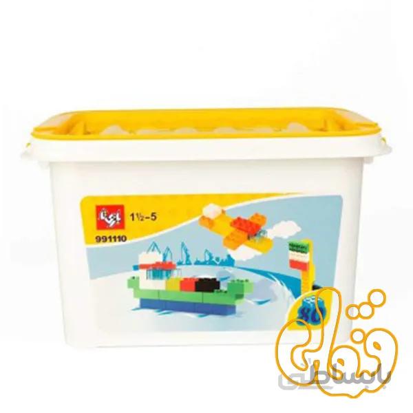 ساختنی لگو 80 قطعه با سطل بازی تا 991110