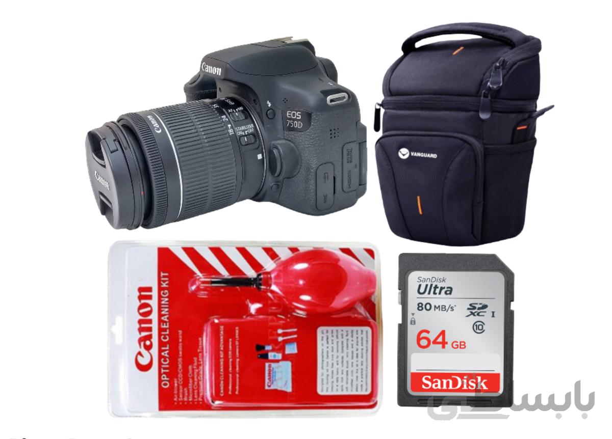 دوربین دی اس ال آر کانن مدل EOS 750D به همراه لنز 18-55 میلی‌متری IS STM ا Canon DSLR Digital Camera EOS 750D, With 18-55 IS STM Lens
