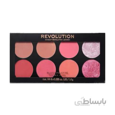 پالت رژگونه رولوشن مدل شوگر اند اسپایس Makeup Revolution Ultra Blush 8 Shade Palette Sugar and Spice