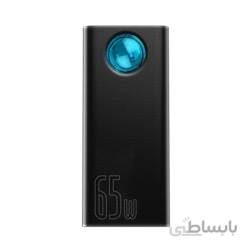 پاوربانک ۳۰۰۰۰ فست شارژ بیسوس ۶۵ وات Baseus Amblight Digital Display QuickCharge PowerBank 65W 30000mAh