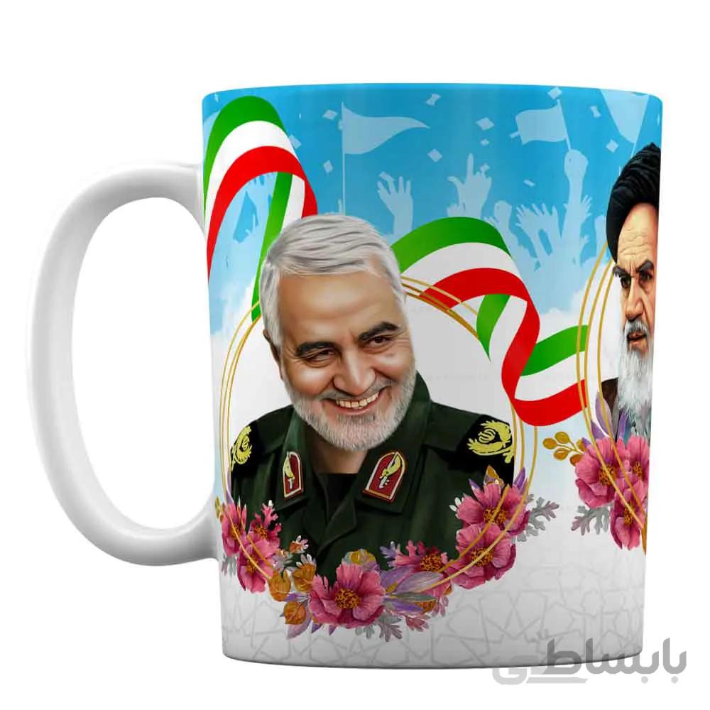 ماگ شهیدان سلیمانی و فخری زاده کد 485
