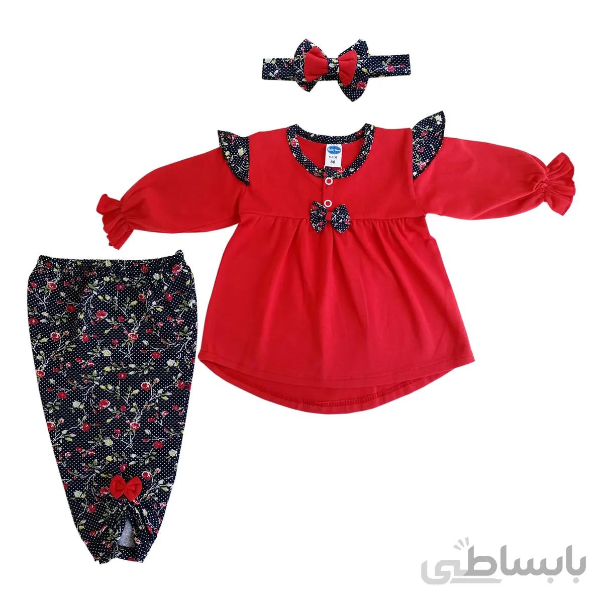 ست سه تکه قرمز بی بی سان کد 2020