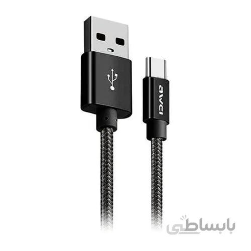 کابل شارژ Type C اوی مدل Awei CL-960 ا AWEI CL-960 TYPE-C USB Charging Cable and Data Transfer Cable
