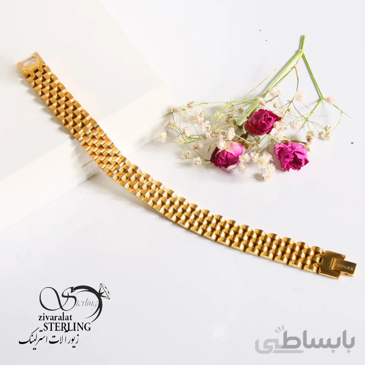 دستبند طرح طلا