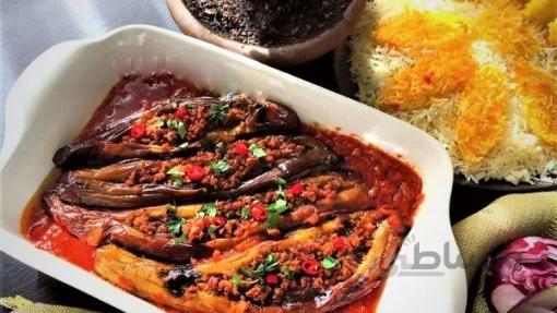 بادمجان شکم پر بسته ۵ عددی- ارسال فقط برای تهران