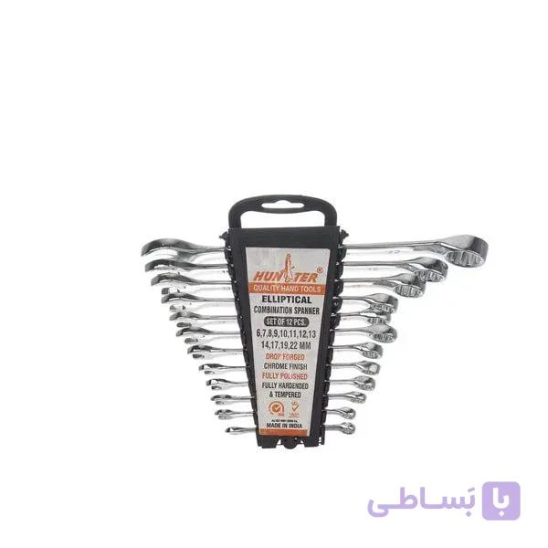 مجموعه ۱۲ عددی آچار یکسر تخت یکسر رینگی (پلکانی)