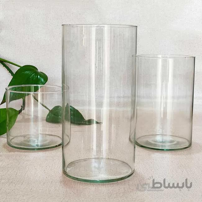 ظرف شیشه ای استوانه ای