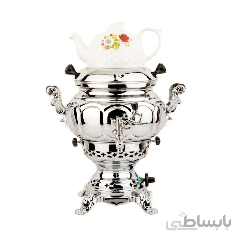 سماور گازی بهریز مدل روس ترک دار (6 لیتری)