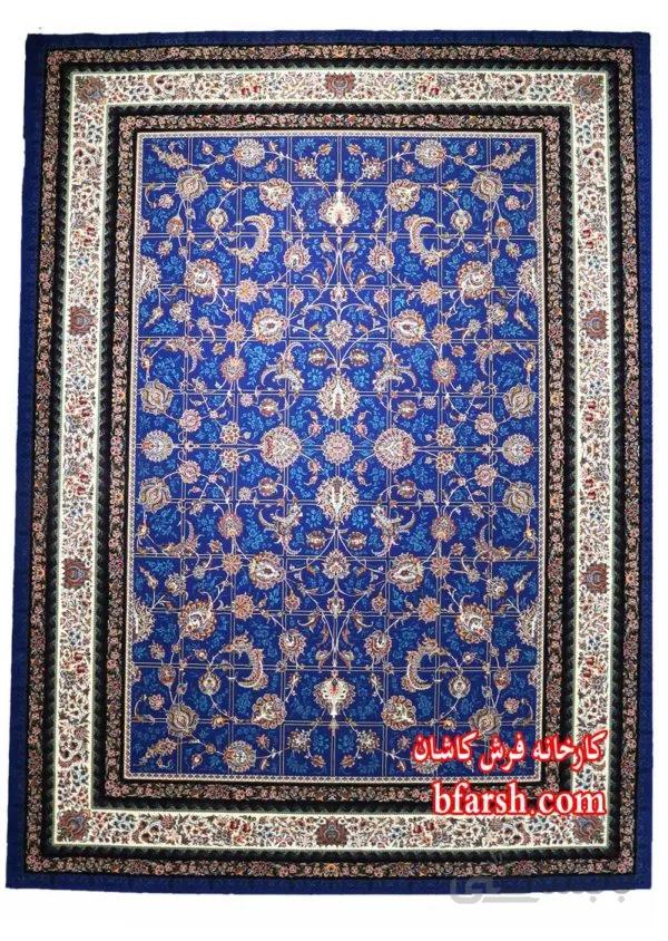 فرش کاشان نقشه کرشمه کاربنی