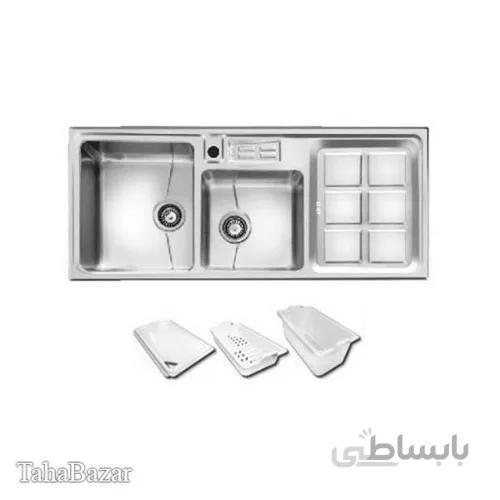سینک ظرفشویی توکار کد 318S اخوان ا 318S