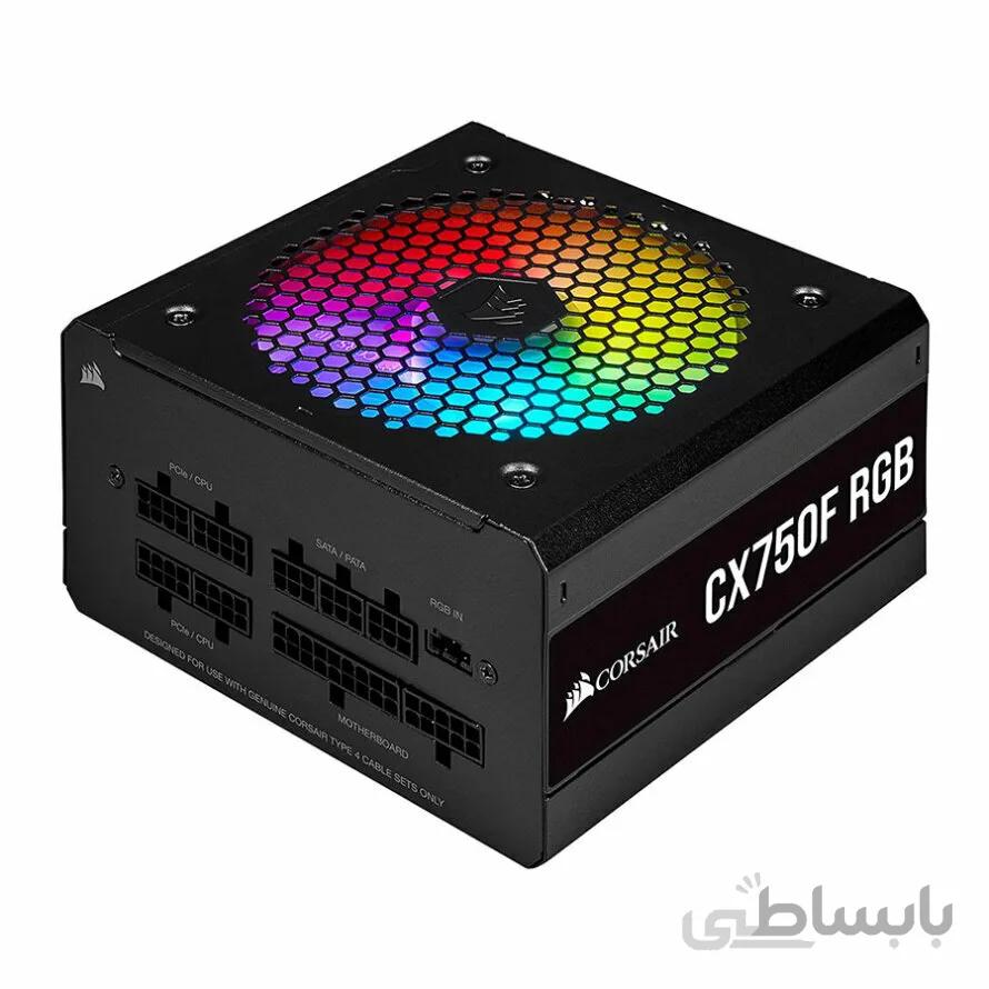 پاور 750 وات کورسیر CX750F RGB Black Bronze Fully Modular ا Corsair CX750F RGB Black Bronze Fully Modular Power Supply