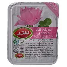 مربای تک نفره گل محمدی سحر ۱۸ گرمی – باکس ۳۰۰ تایی