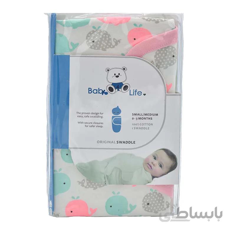 قنداق نخی چسبی baby for life مدل وال صورتی