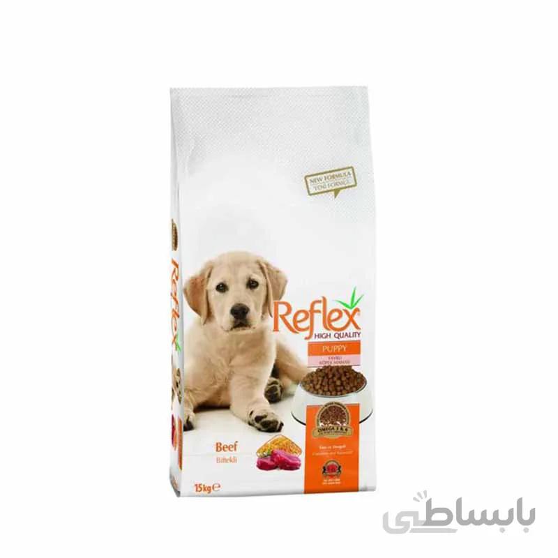 غذای خشک توله سگ رفلکس با طعم گوشت گوساله وزن 3 کیلوگرم ا Reflex Dog Dry Food Puppy