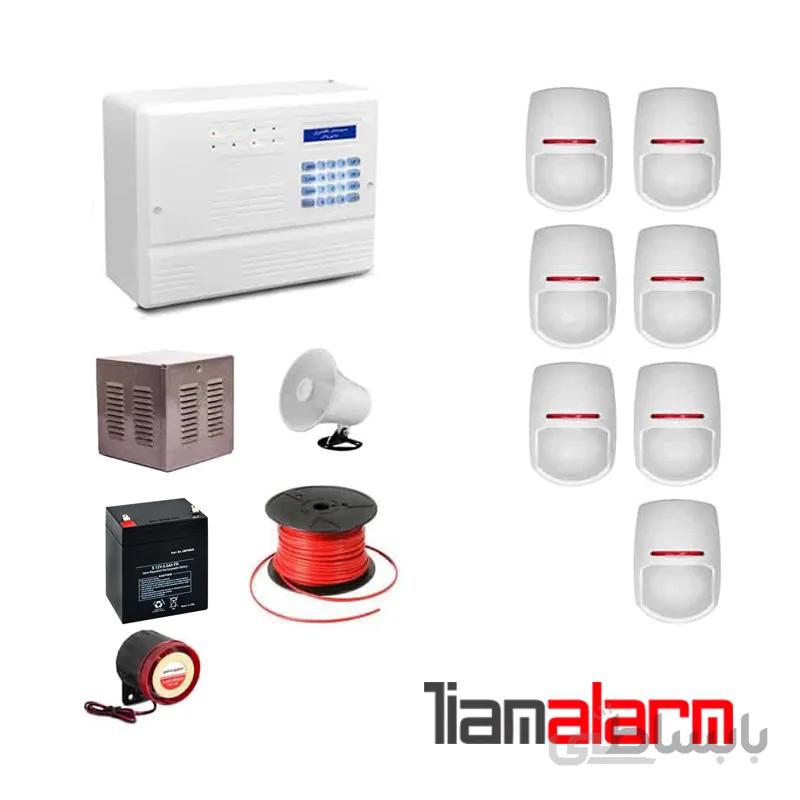 پکیج دزدگیر اماکن باسیم مدل فایروال سیم کارتی و تلفنیF10PY7