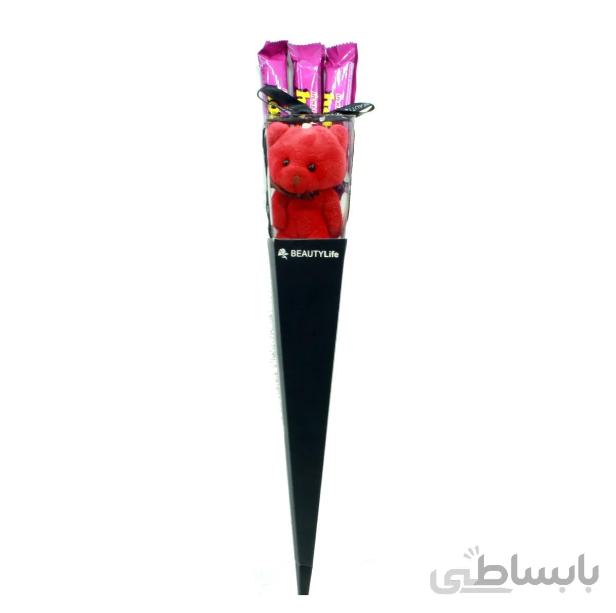پک شکلات هدیه هوبی طرح دسته گل 40 سانتی