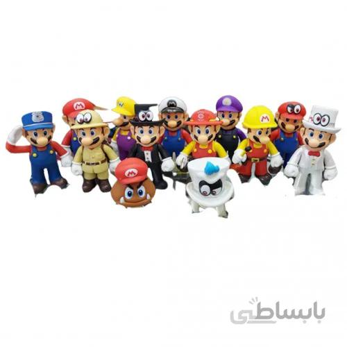 اکشن فیگور مدل سوپر ماریو مجموعه 13عددی