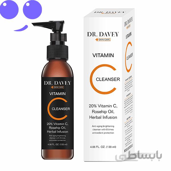 فوم روغن گل سرخ ویتامین سی Dr.Davey