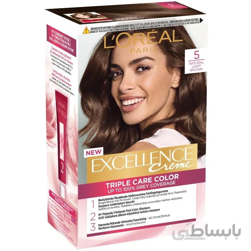 کیت رنگ مو لورآل مدل Excellence شماره 5