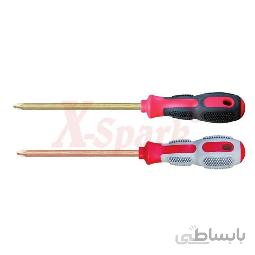 پیچ گوشتی ضد جرقه چهار سو شش اینچ