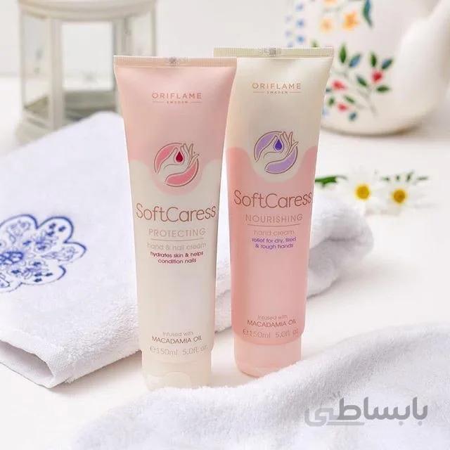 کرم دست فندق ا softcaress