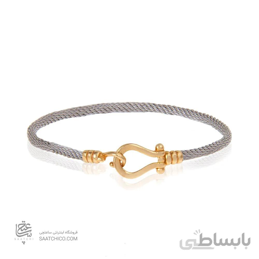 دستبند طلا زنانه طرح فرد کد CB361