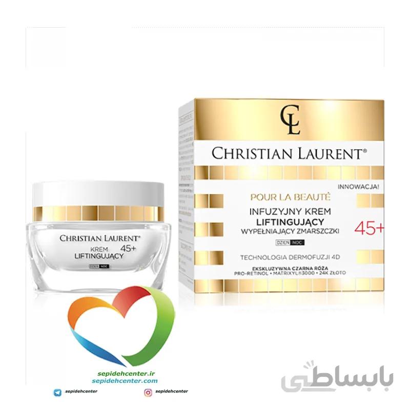 کرم لیفت و ضد چروک کریستین لورنت 45+ Christian Laurentحجم 50 میلی لیتر