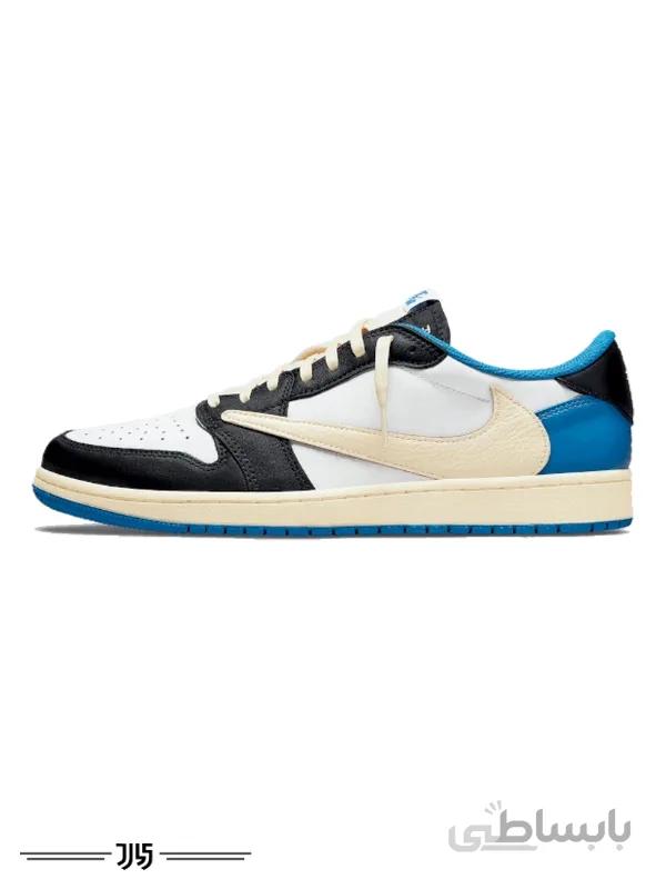 کتونی مردانه نایک ایر جردن 1 تراویس اسکات Nike Air Jordan 1 Low Travis Scott Fragment