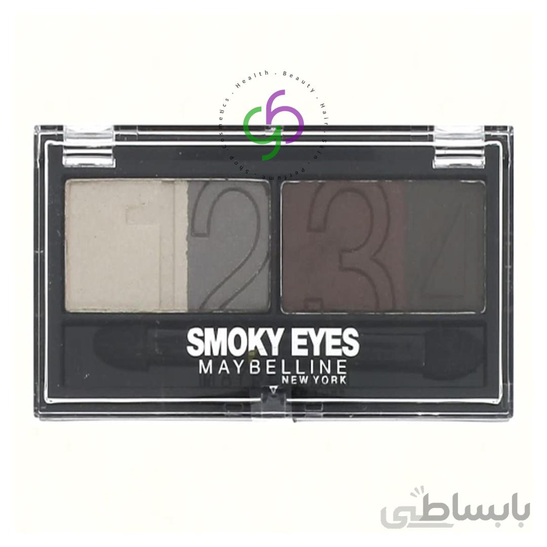 پالت سایه چشم میبلین سری استودیو اسموکی مدل Smoky Star شماره 31 Maybelline Eye Studio Smoky Eyes Quad Eyeshadow Palette-31 Natural Smokes by Maybelline