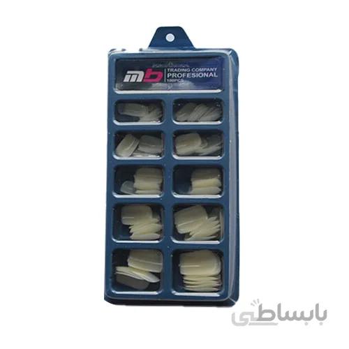 ناخن مصنوعی ام بی مدل ساده بسته 100 عددی ا MB Simple artificial nails package, 100 pieces
