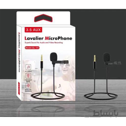 میکروفن یقه ای Lavalier مدل GL-119 ا GL-119