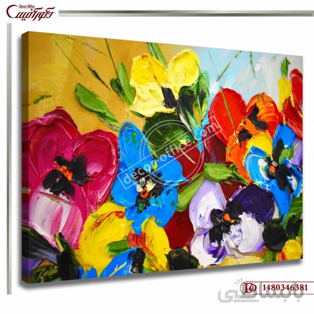 تابلو گل بنفشه کد 1480 ا Violet flower painting