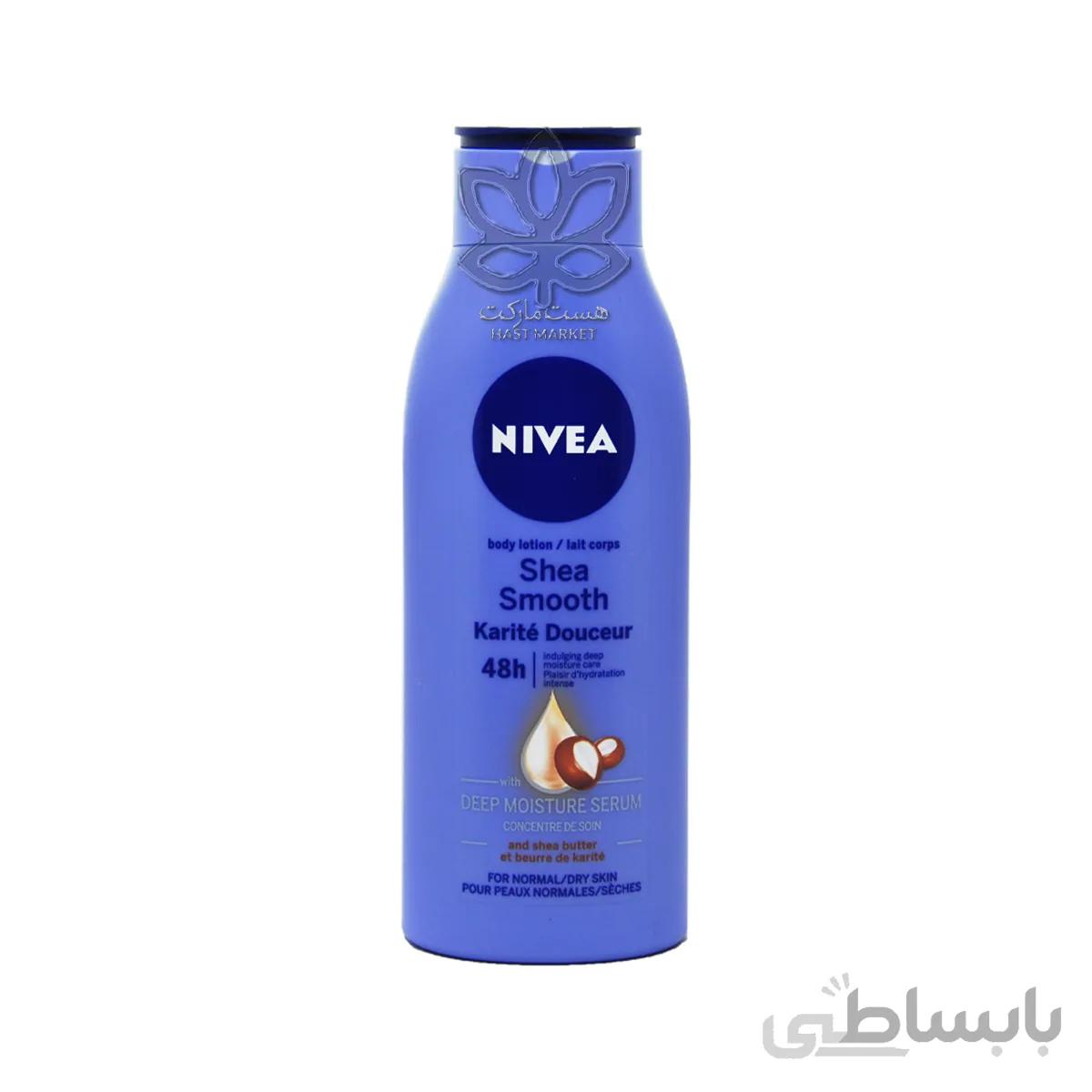 لوسیون بدن آبرسان عمیق پوست با شی باتر ۴۰۰ میل نیوآ – nivea