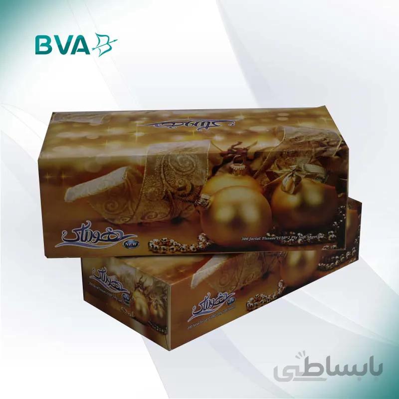 دستمال جعبه ای طرح طلایی