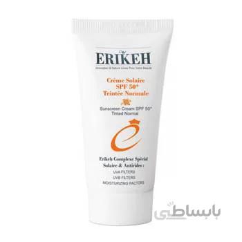 کرم ضد آفتاب نرمال رنگی SPF 50 پوست خشک و معمولی اریکه - ERIKEH Sunscreen Cream SPF 50+ Tinted