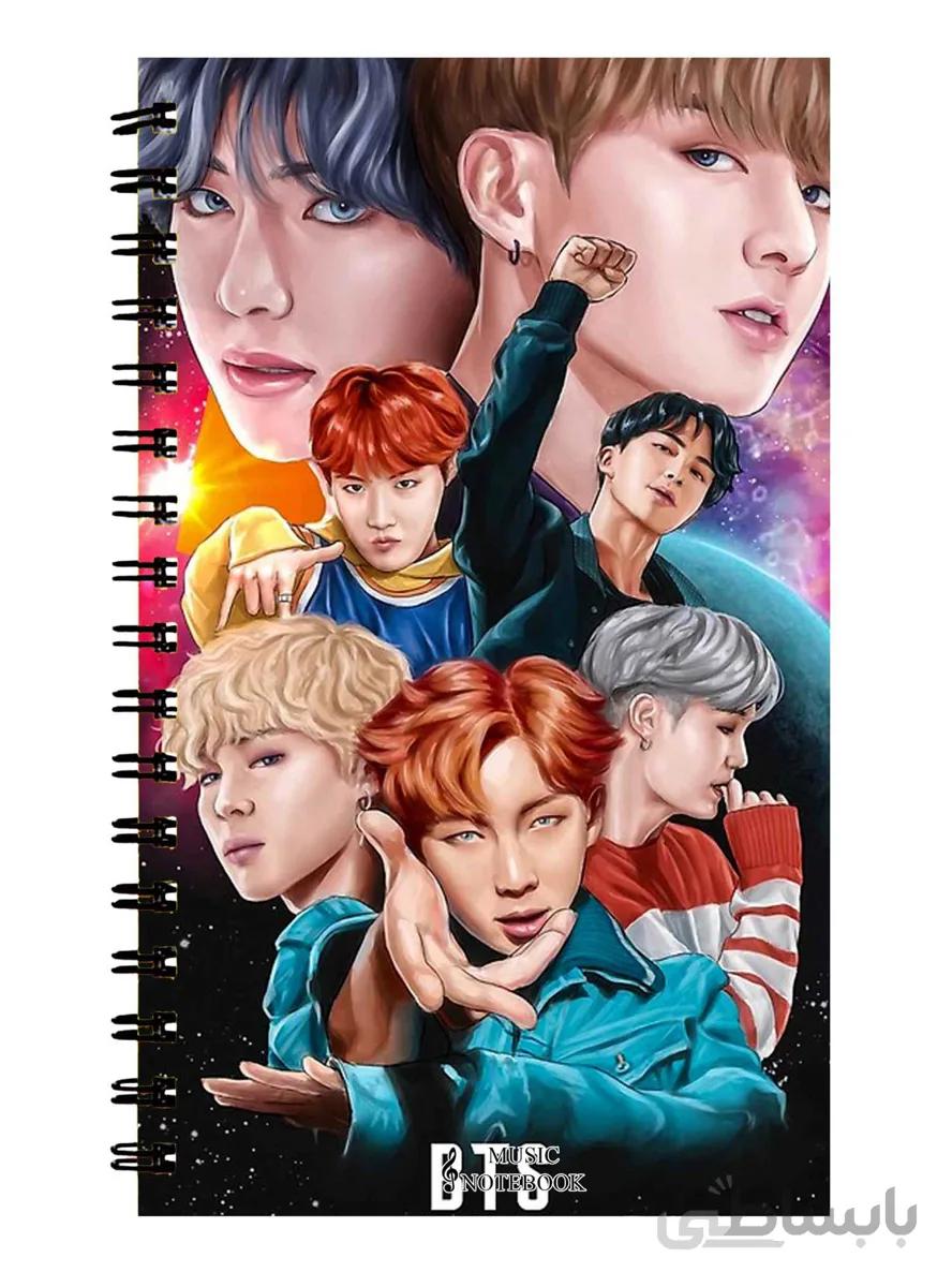 دفتر نت موسیقی طرح bts بی تی اس