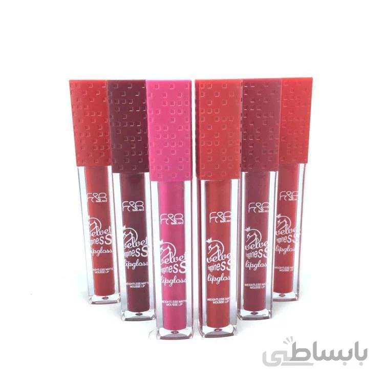 رژ لب مایع اف بی F&B پک شش عددی