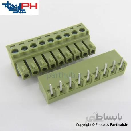 ترمینال 9 پین رایت انگل 3.81mm
