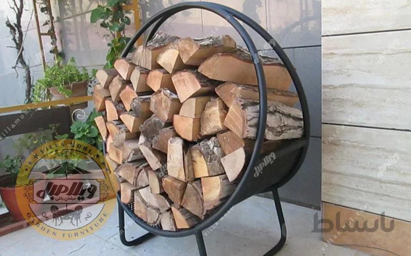 هیزمدان پرتابل سبدی کد 114