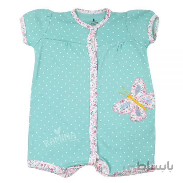 رامپر دخترانه طرح پروانه سبزآبی کارترز Carters