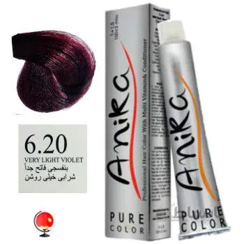 رنگ مو آنیکا (anika) شماره 6.20 شرابی خیلی روشن