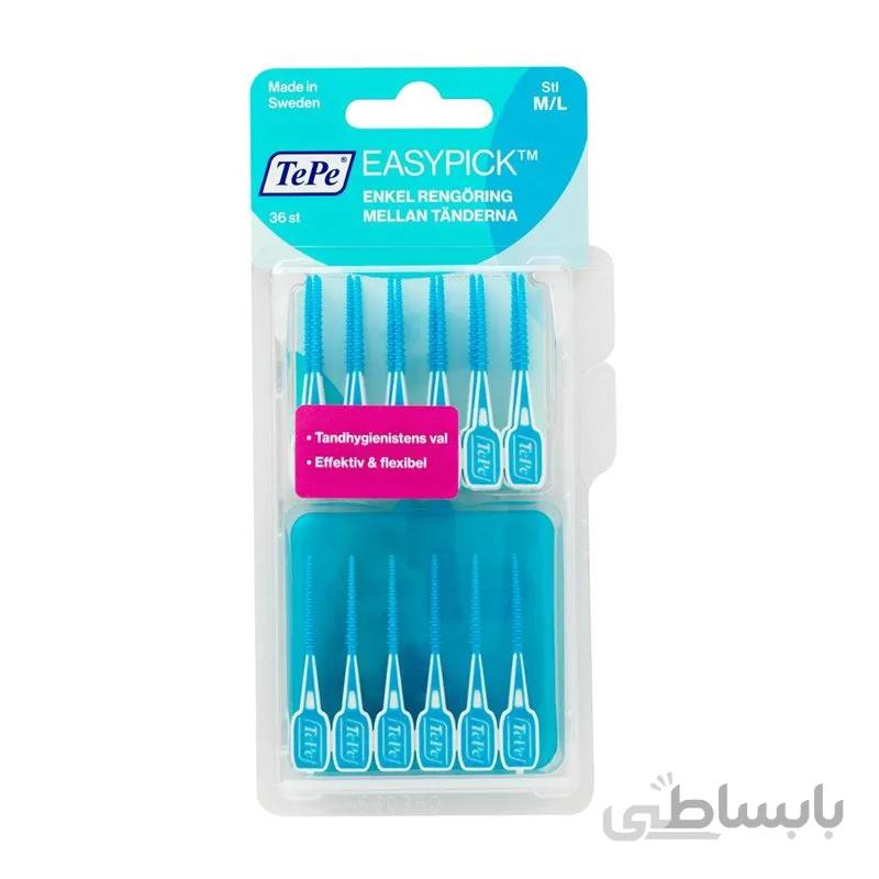 مسواک بین دندانی تهپه مدل EasyPick سایز M/L بسته 36 عددی