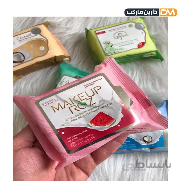 دستمال مرطوب makeup roz