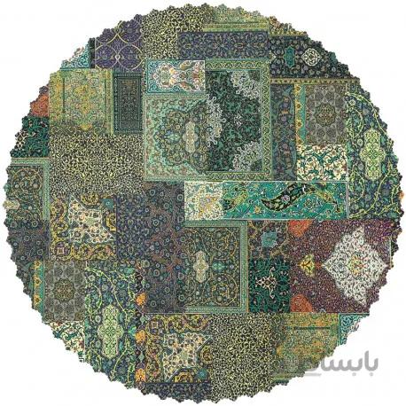 رومیزی مخمل فرش چهل تیکه