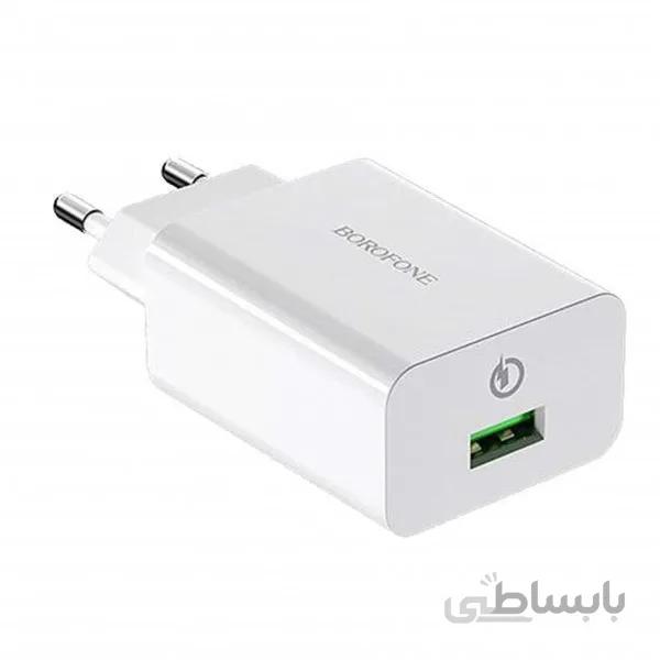سر شارژر ديواري BOROFONE فست شارژ 18 وات مدل BA21A